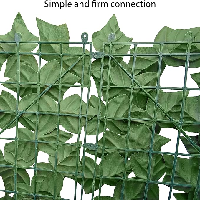 Artificial Ivy Privacy Fence Wall Screen,80X120 in UV-Anti Faux Greenery Backdrop Ivy Vine Leaf Hedges Fence Panels for Patio, Balcony, Garden, Backyard Indoor Outdoor Green Wall Decor
