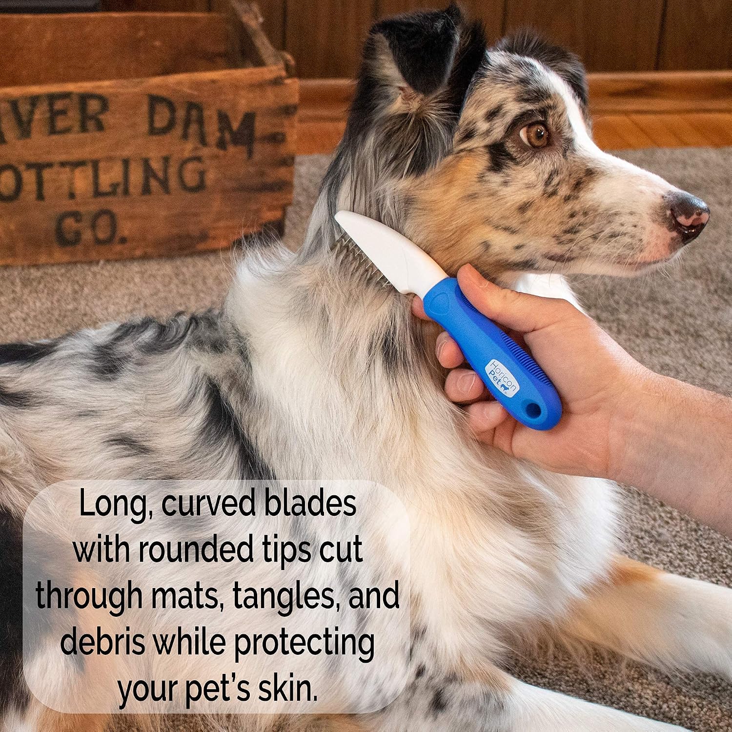 Ultimate Pet Dematting & Deshedding Set - 3 in 1 Grooming Tool Set - Dual Sided Undercoat Rake, Dematting Razor Comb & Detangling Pet Comb