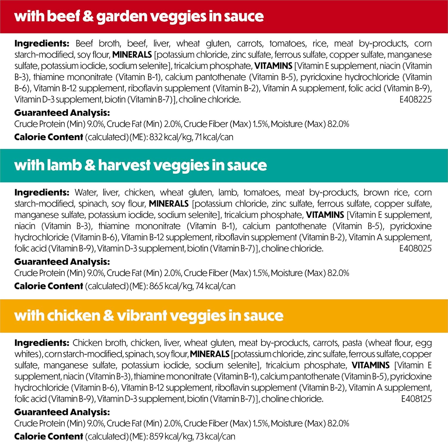 Purina Beneful Kitchen Creations Wet Dog Food Variety Pack, (30) 3 oz Cans | Real beef, chicken or lamb with vegetables, grains, and pasta, bite-sized tender chunks in a savory sauce