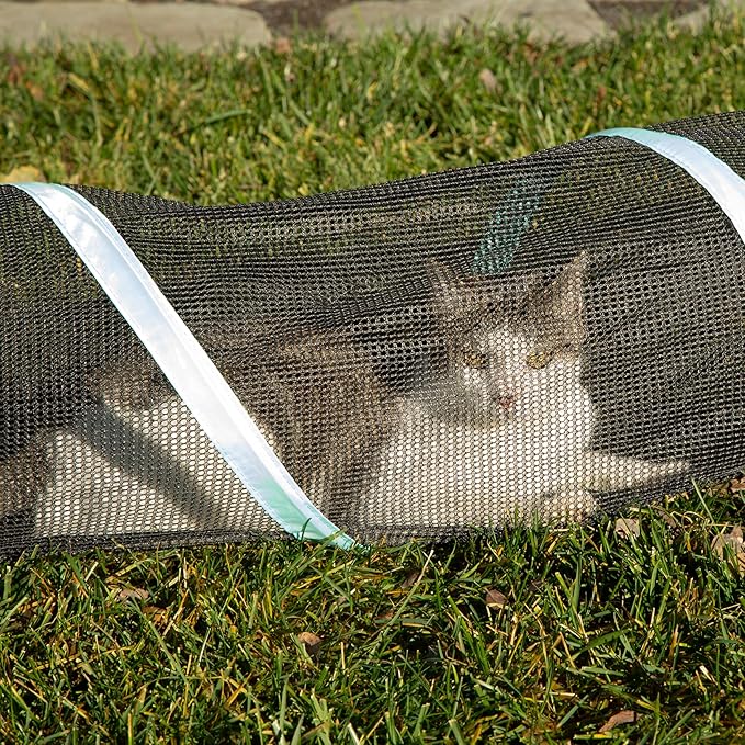 Kitty City Outdoor Catio Furniture and Play Kits for Cats, 10' Tunnel/Medium