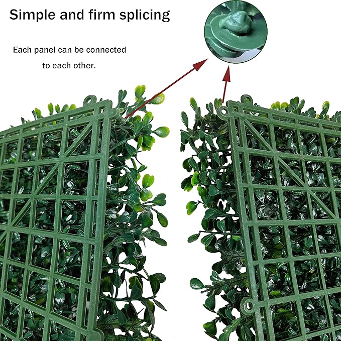 Artificial Ivy Privacy Fence Wall Screen: 72 X144 in (72 sqft) UV-Anti Faux Boxwood Roll Panels Greenery Backdrop Ivy Vine Leaf Hedges Fence Panels for Indoor Outdoor Green Wall Decor